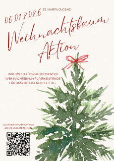 Flyer zur Weihnachtsbaumaktion