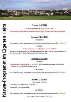 Kirchweih-Programm